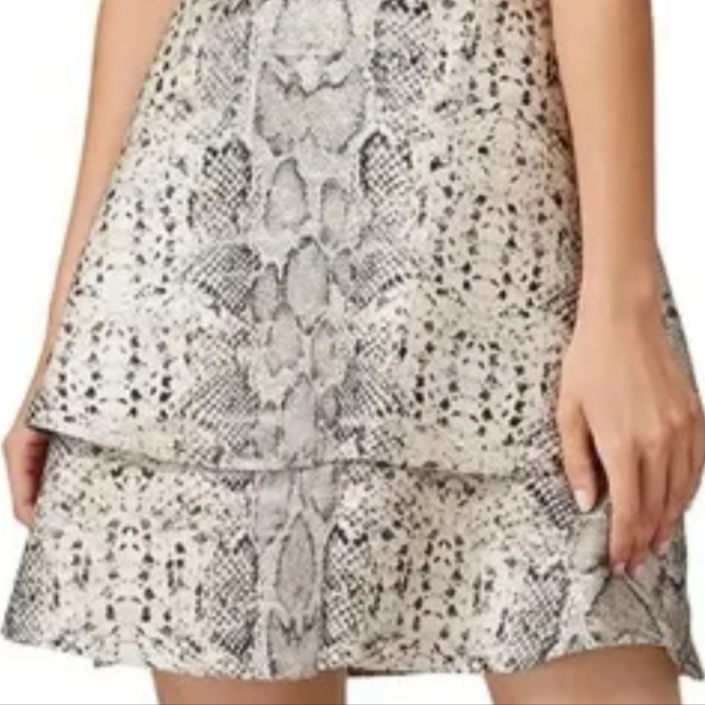 Hutch Size.6Keeley Fit & Flare Dress Silver Black Gold Snake Skin.like New. - Picture 3 of 7